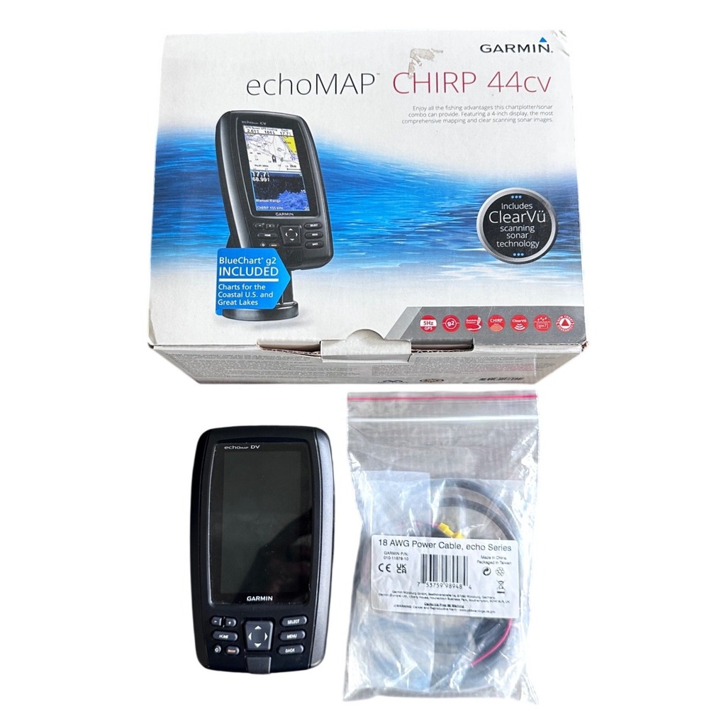 Garmin echoMAP CHIRP 44cv Fishfinder Chartplotter GPS ClearVu 010-01566-01